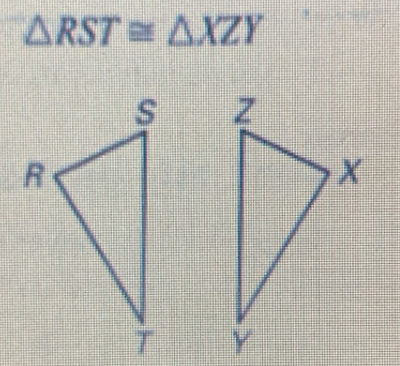 △ RST≌ △ XZY