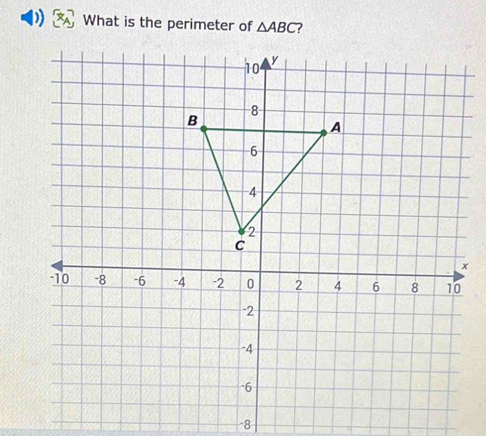 What is the perimeter of △ ABC