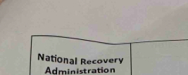 National Recovery 
Administration