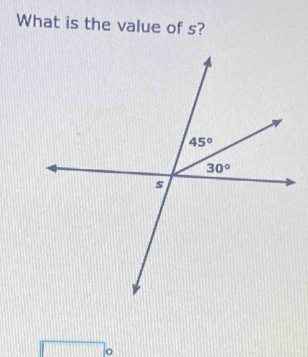 What is the value of s?
D