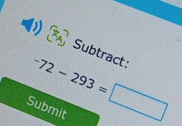 Subtract:
-72-293=□
Submit