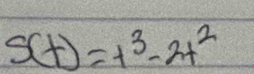 s(t)=t^3-2t^2