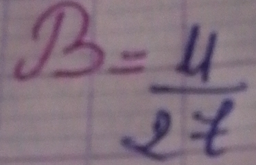 B= 4/27 