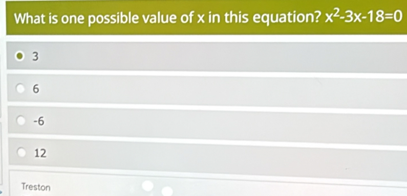 X 2 3x 18