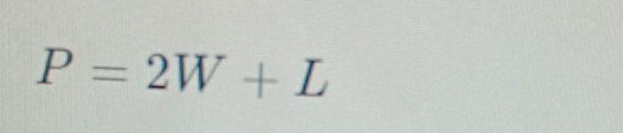 P=2W+L