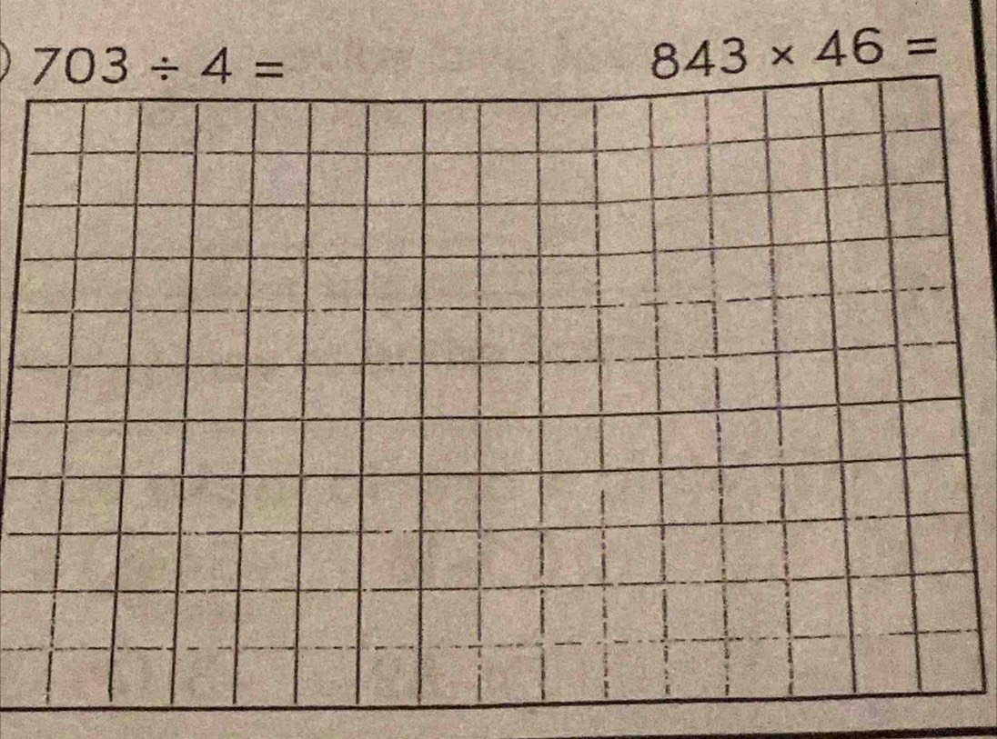 703/ 4=
843* 46=