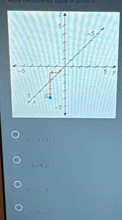 tple or po ur
(1,-3,-1)
(-3,-12)
(1,-1,-3)
(1,-2)-3)