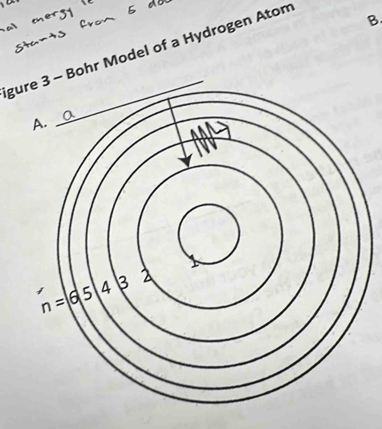 gure 3 - Bohr Model of a Hydrogen Atom
B.