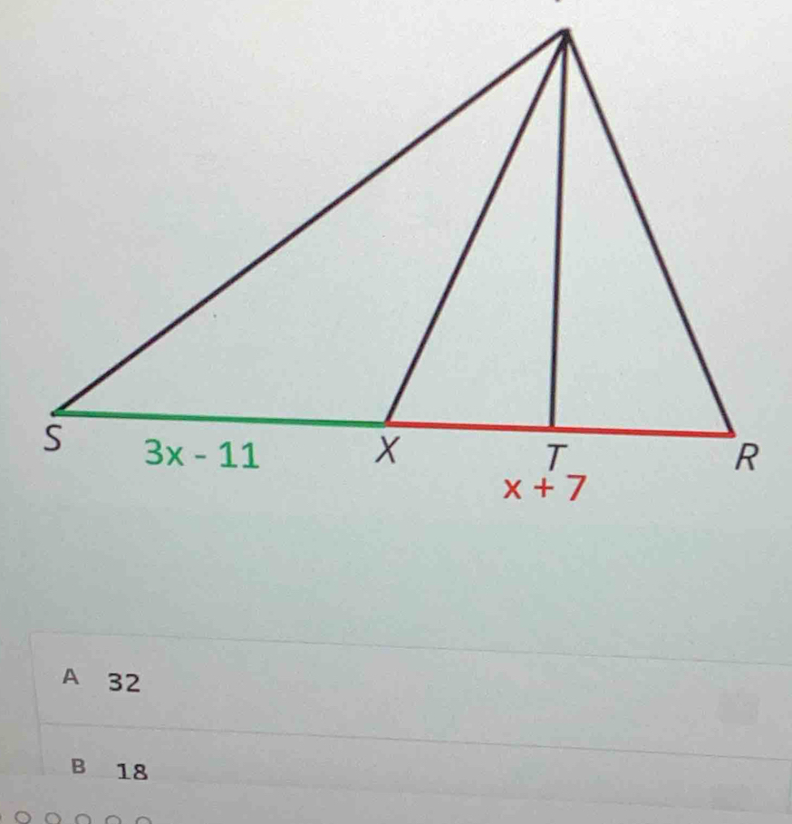 A 32
B 18