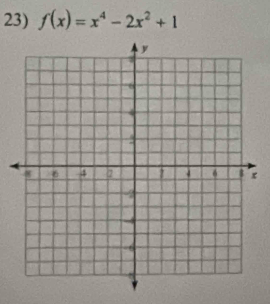 f(x)=x^4-2x^2+1