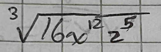 sqrt[3](16x^(12)z^5)