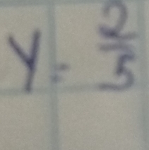 Y = 2/5 