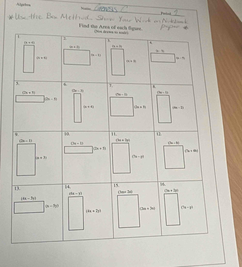 Algebra Name_ Period
_
Find t