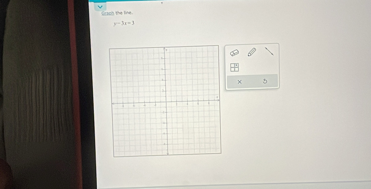 Graph the line.
y-3x=3