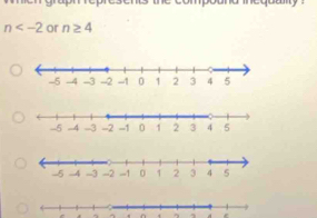 n or n≥ 4.