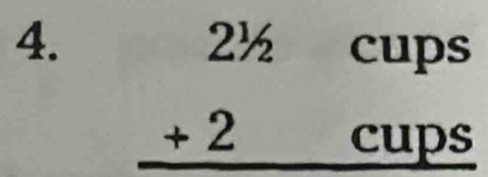beginarrayr 2^(1/2)cups +2cups hline endarray