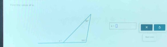 find the value of
x=□ ×
Start ever