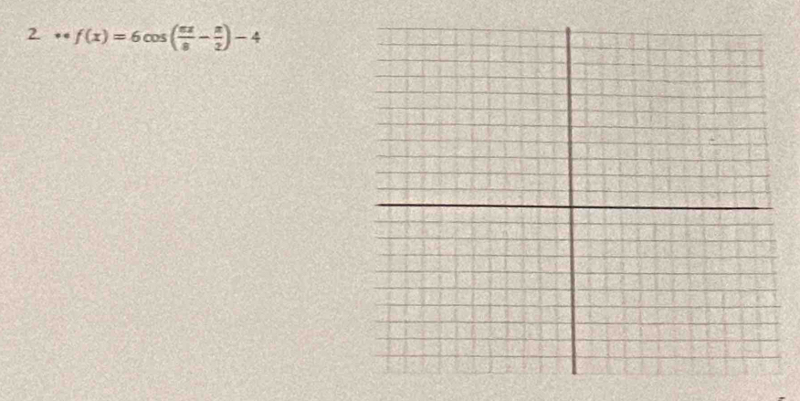 circ  f(x)=6cos ( π x/8 - π /2 )-4