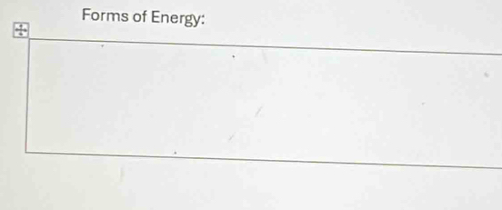 Forms of Energy: