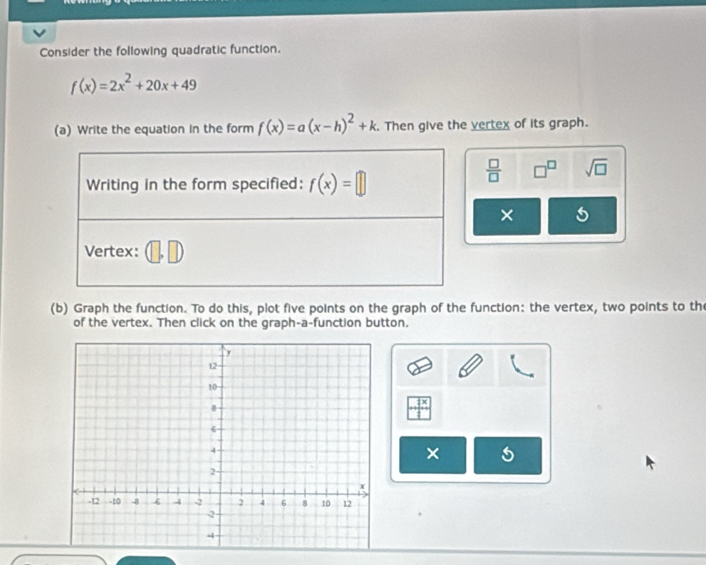 solved-consider-the-following-quadratic-function-f-x-2x-2-20x-49-a