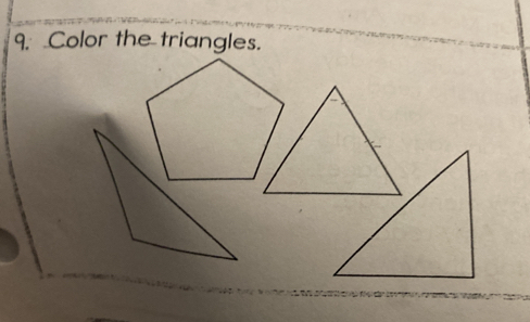 Color the triangles.