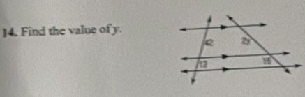 Find the value of y.