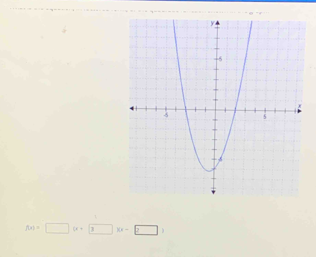 f(x)=□ (x+3)(x-2 )