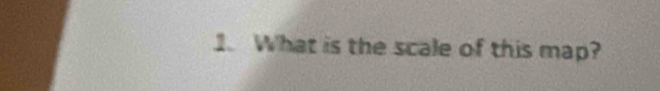 What is the scale of this map?