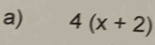 4(x+2)