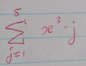 sumlimits _(j=1)^5x^3j