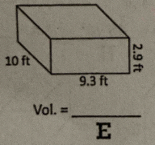 Vol.= _ -k overline E^((frac □))