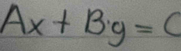 Ax+B· y=C