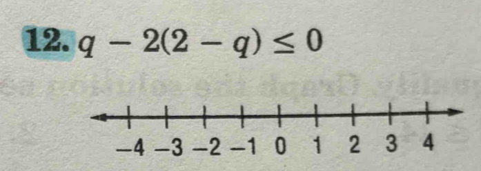 q-2(2-q)≤ 0