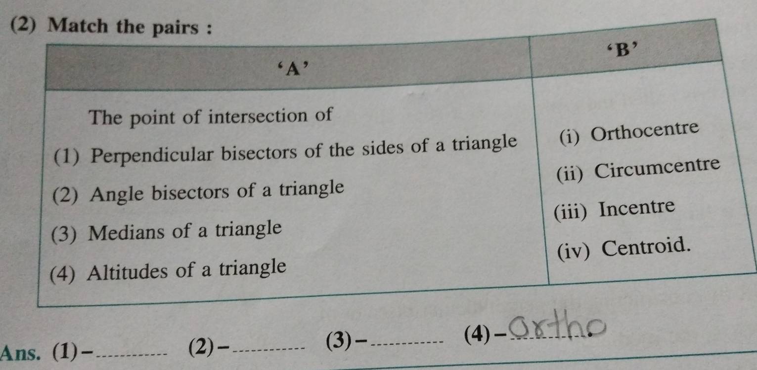 ( 
Ans. (1)-_ (2)-_ 
(3)-_ (4)-_