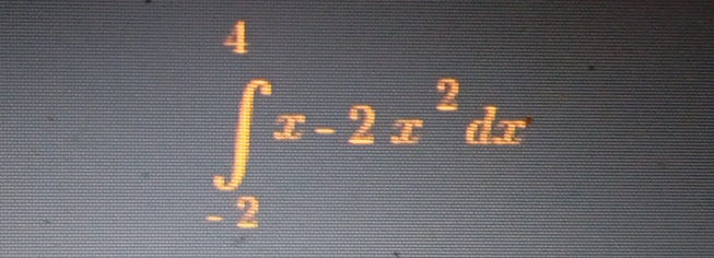 ∈tlimits _(-2)^4x-2x^2dx