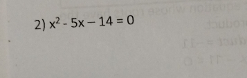 x^2-5x-14=0