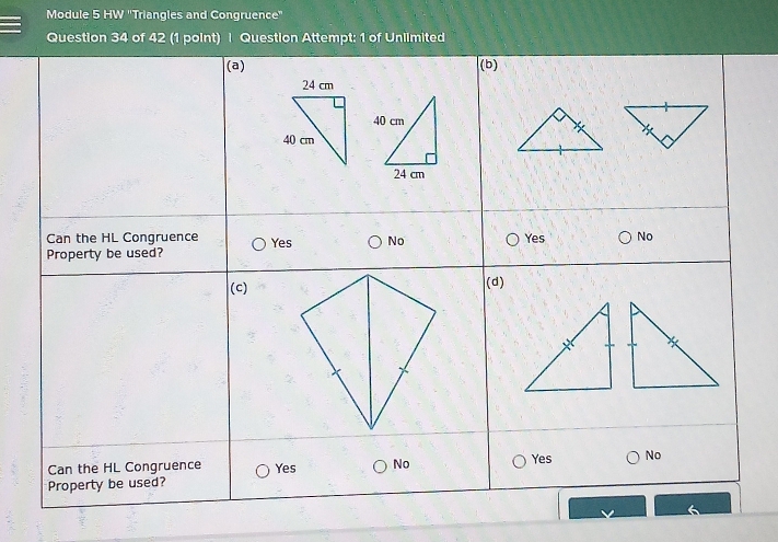 Module 5 HW ''Triangles and Congruence''