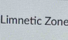 Limnetic Zone