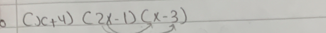 (x+4)(2x-1)(x-3)