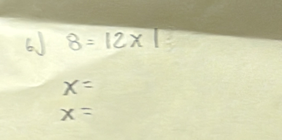 6.、J 8=12* 1
x=
x=