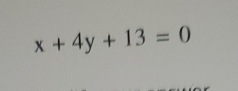 x+4y+13=0