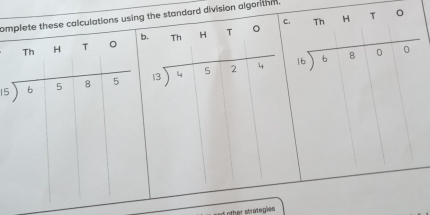 omd division algorithm .
other strategies