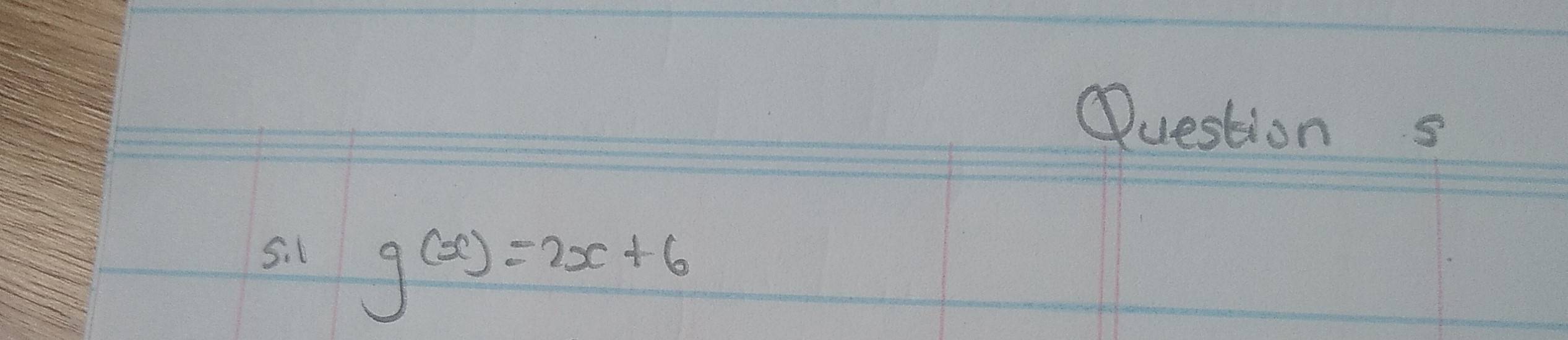 g(x)=2x+6