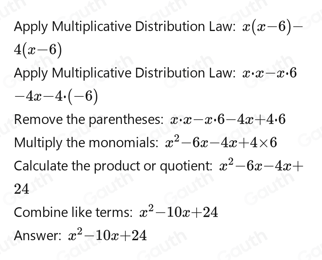 Solved: Expand. Your answer should be a polynomial in standard form. (x ...