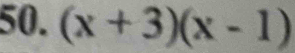 (x+3)(x-1)