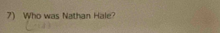 Who was Nathan Hale?