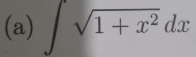 ∈t sqrt(1+x^2)dx