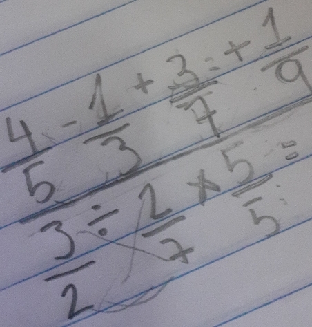 frac frac frac 5- 1/3 + 3/7 + 1/7  3/2 + 2/7 = 1/7 