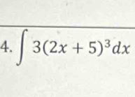 ∈t 3(2x+5)^3dx