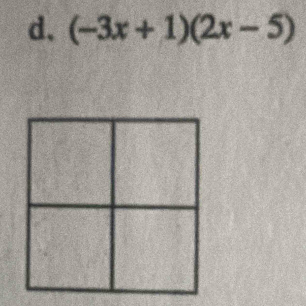 (-3x+1)(2x-5)